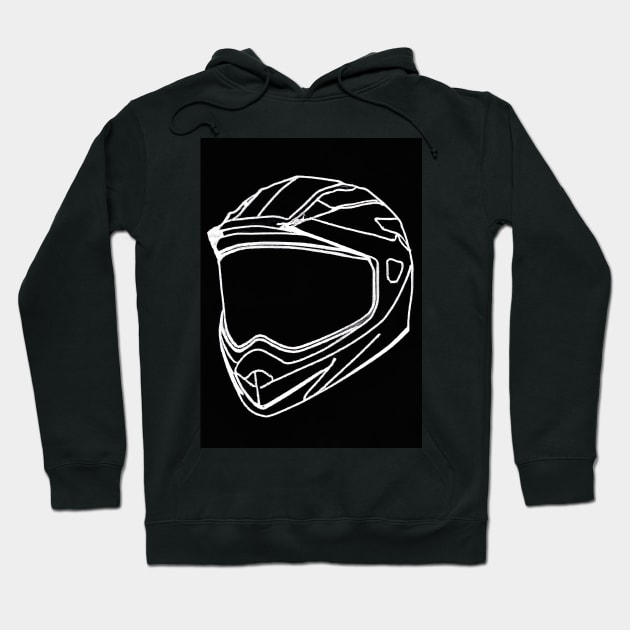 Motorcycle Helmet Hoodie by maxcode